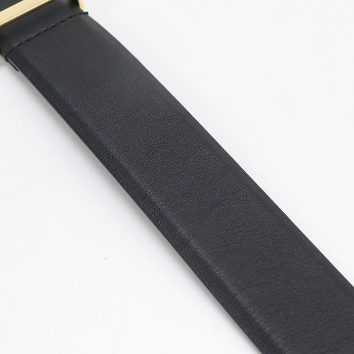 CHANEL COCO Mark belt leather black Women