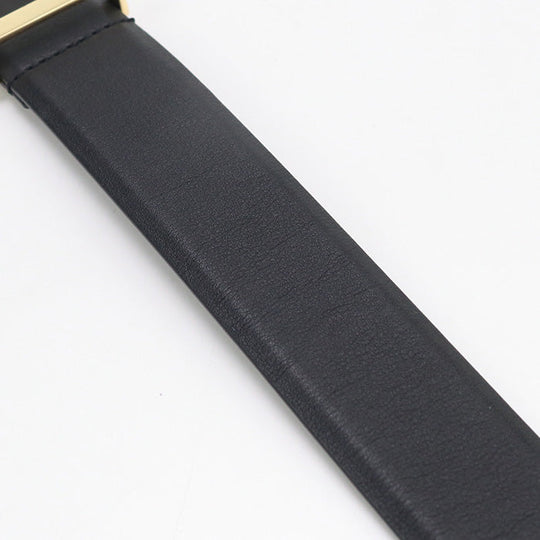 CHANEL COCO Mark belt leather black Women