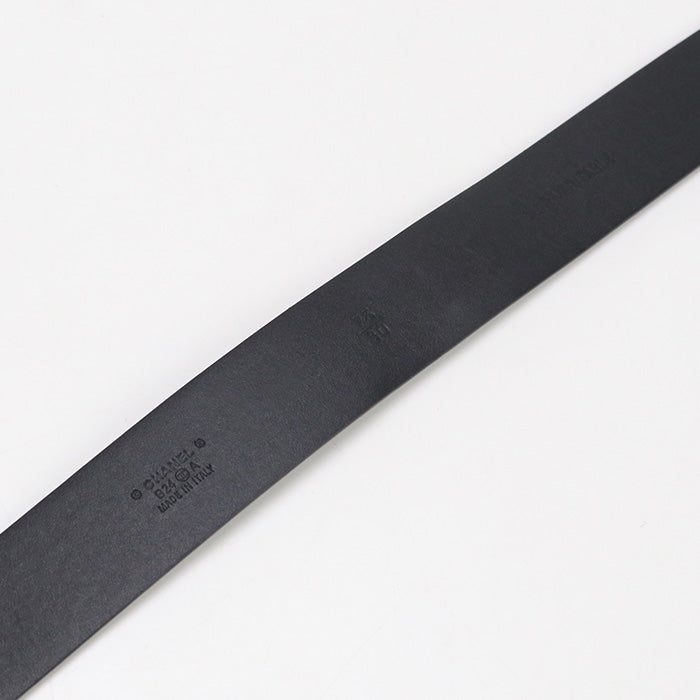CHANEL COCO Mark belt leather black Women