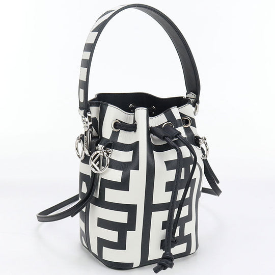 FENDI 8BS010 AMWV Shoulder Bag Mini Montresor mark jacobs collaboration leather white Women