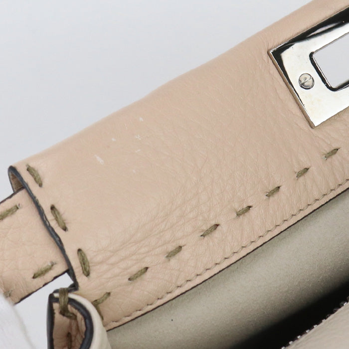 FENDI 8BN290 Q0J Handbag Selleria Peekaboo Iconic 2WAY handbag leather beige Women