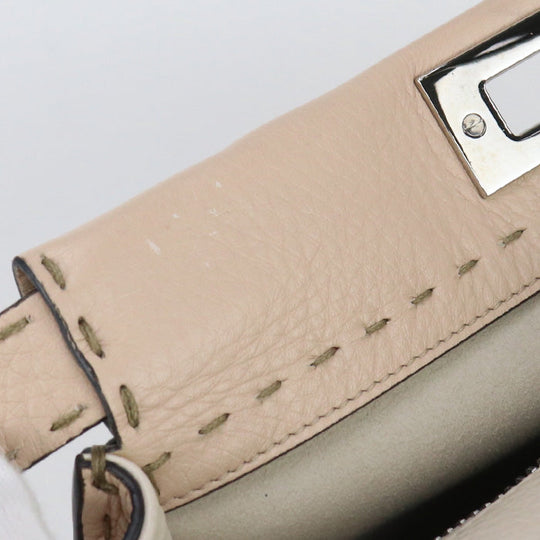 FENDI 8BN290 Q0J Handbag Selleria Peekaboo Iconic 2WAY handbag leather beige Women