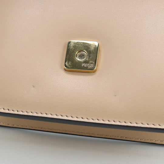 FENDI 8BT325 AA1W Shoulder Bag FWith logo Crossbody Bag Calfskin beige Women