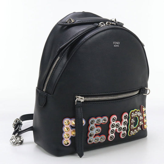 FENDI 8BZ038 A0VR backpack small leather Black Women
