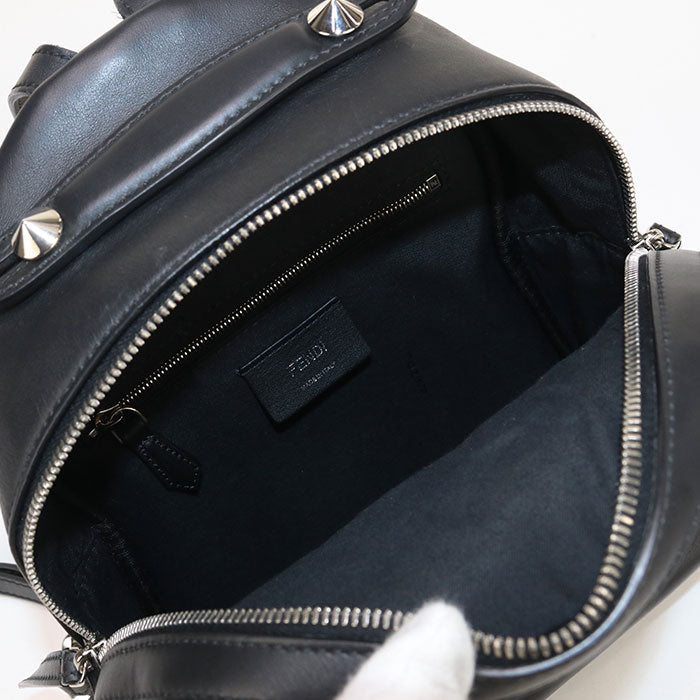 FENDI 8BZ038 A0VR backpack small leather Black Women