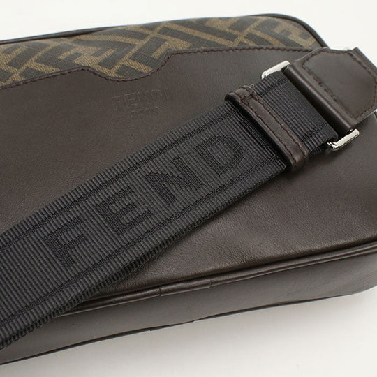 FENDI FE88632 Camera case Fendi Rome Shoulder Bag PVC Brown mens