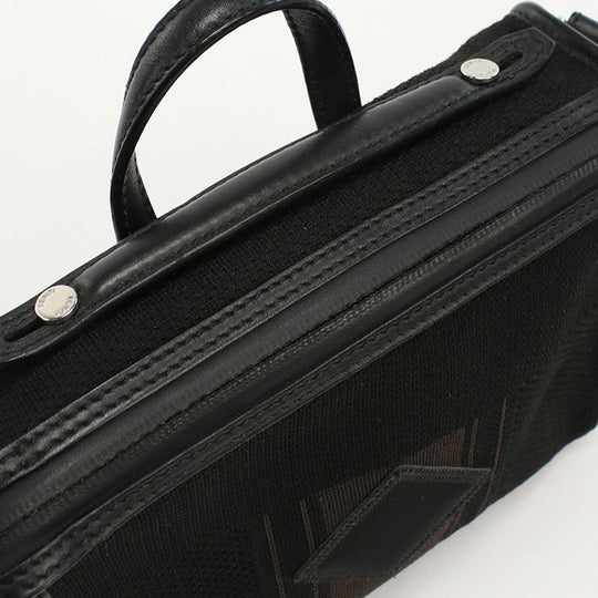 FENDI FE88635 2WAY handbag Shoulder Bag canvas Black unisex