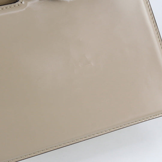 FENDI 8BN339 Shoulder Bag Cut Petit Peekaboo Chain bag leather Light Beige Women