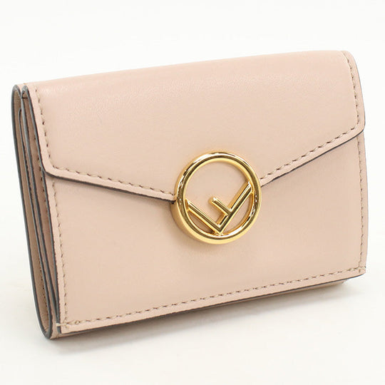 FENDI 8M0394 Tri-fold wallet F is Fendi Mini wallet leather pink Women