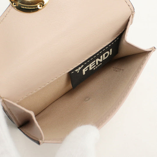 FENDI 8M0394 Tri-fold wallet F is Fendi Mini wallet leather pink Women