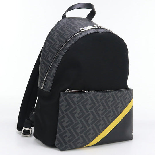 FENDI Backpack Diagonal 7VZ042 A9XT Backpack PVC/Nylon/leather mens