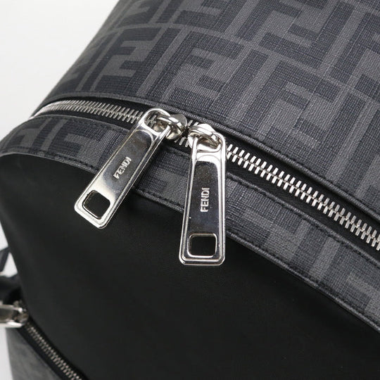 FENDI Backpack Diagonal 7VZ042 A9XT Backpack PVC/Nylon/leather mens