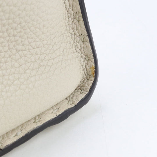 FENDI 8BN290 Handbag Peekaboo Celeria 2WAY handbag leather ivory Women