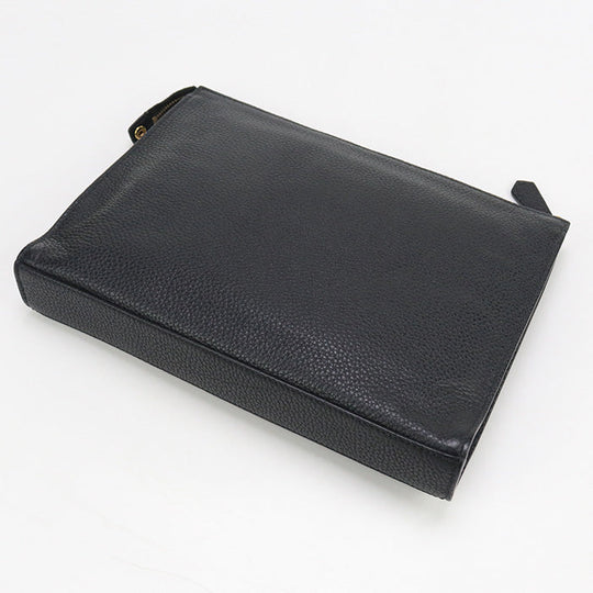 FENDI 7VA433 A7SR monster Clutch bag Calfskin Black mens