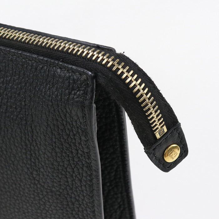 FENDI 7VA433 A7SR monster Clutch bag Calfskin Black mens