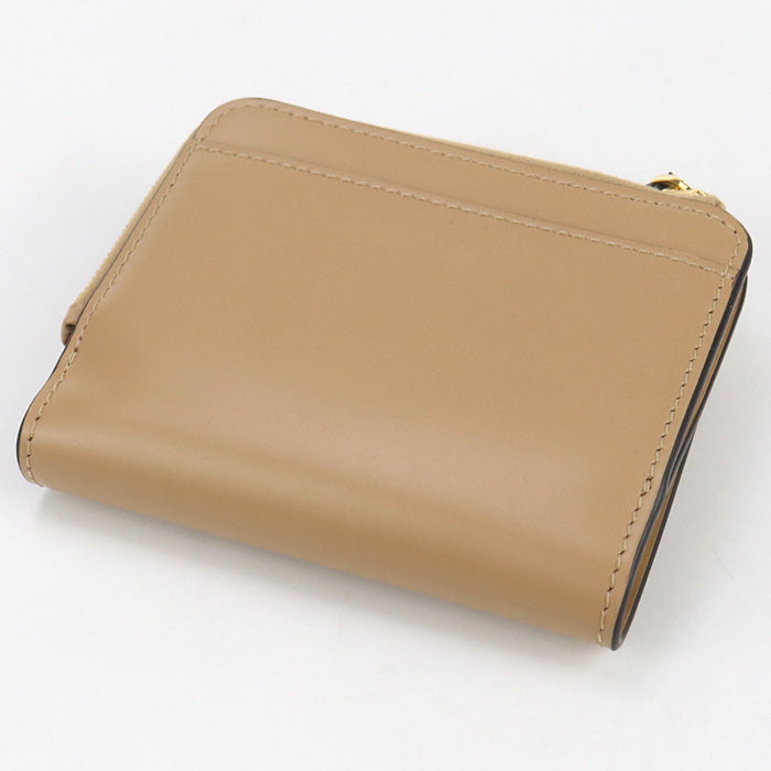 FENDI 8M0490 ALWA FF Diamond Folded wallet leather brown Women
