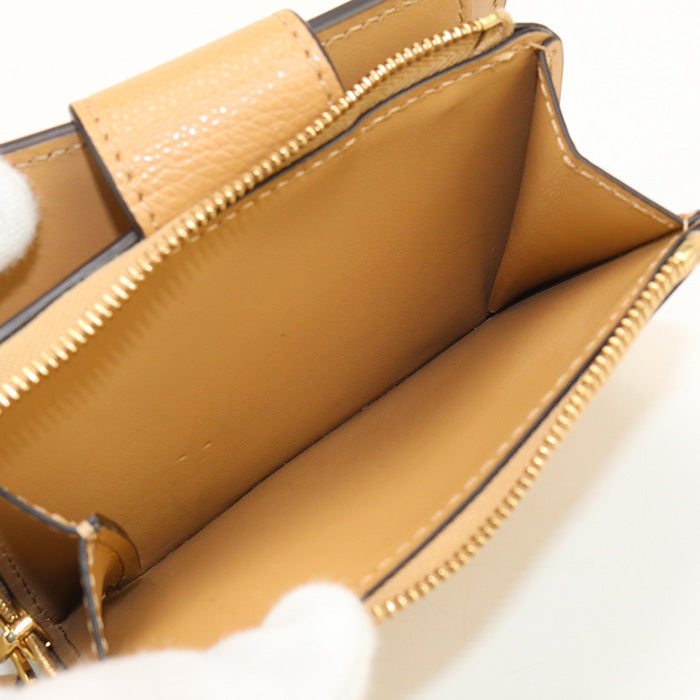 FENDI 8M0490 ALWA FF Diamond Folded wallet leather brown Women