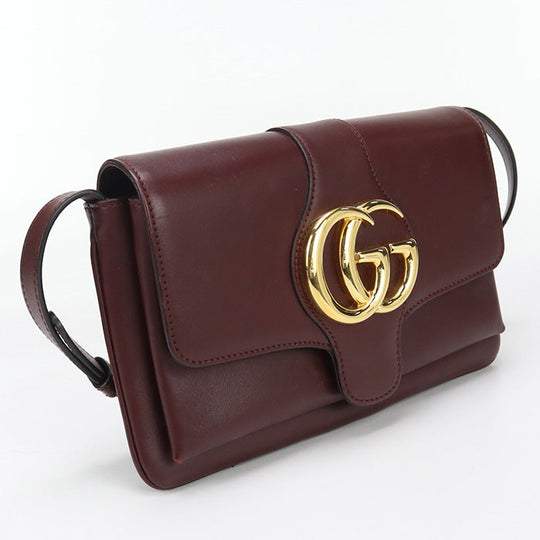 GUCCI 550129 Shoulder Bag GG Marmont Shoulder Bag leather red Women