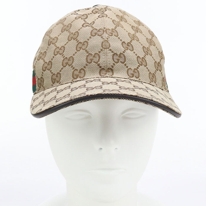 GUCCI 200035 Baseball cap GG canvas cap GG canvas beige mens