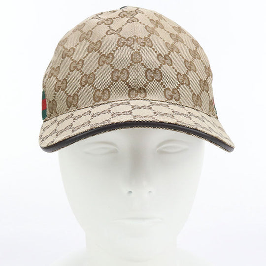 GUCCI 200035 Baseball cap GG canvas cap GG canvas beige mens