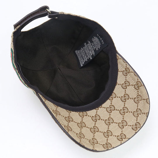 GUCCI 200035 Baseball cap GG canvas cap GG canvas beige mens