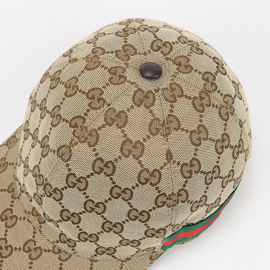 GUCCI 200035 Baseball cap GG canvas cap GG canvas beige mens
