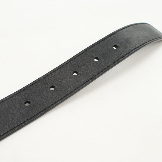 GUCCI 414516 AP00T 1000 belt GG Marmont Double G Slim belt leather black mens