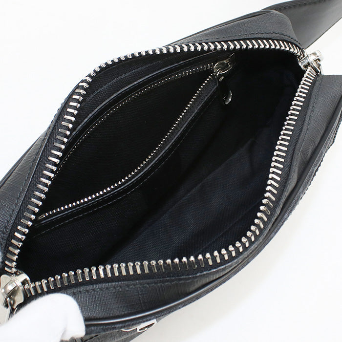 GUCCI 474293 Belt bag GG Supreme body bag PVC Black mens