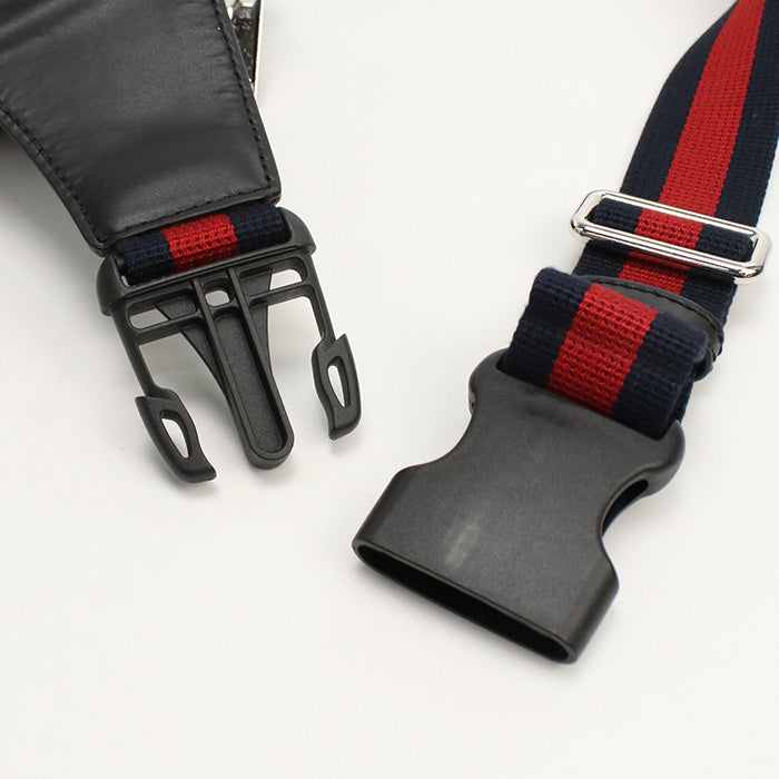 GUCCI 474293 Belt bag GG Supreme body bag PVC Black mens