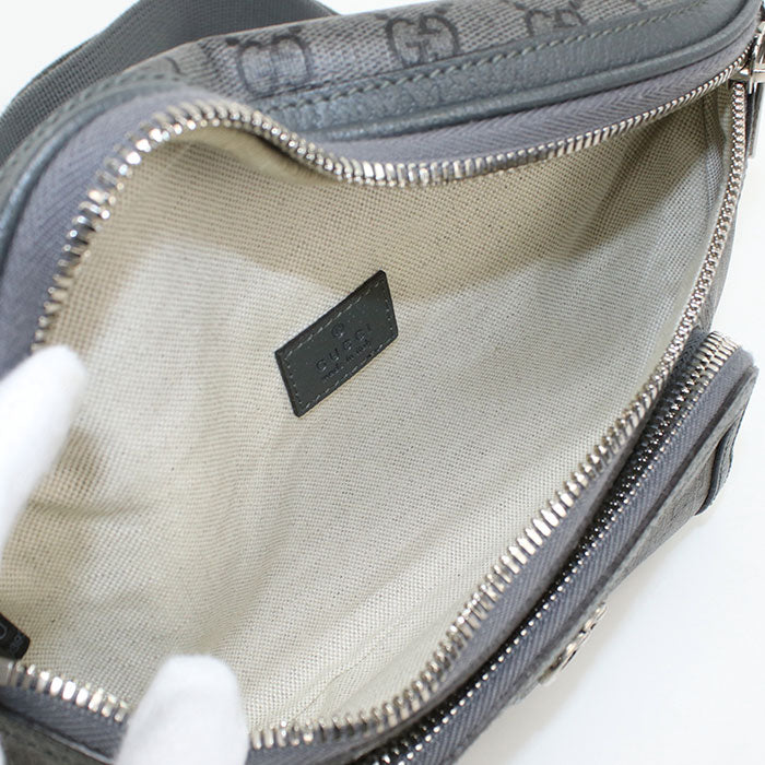 GUCCI GU88515 Belt bag Ofidia body bag GG Supreme Canvas Gray mens