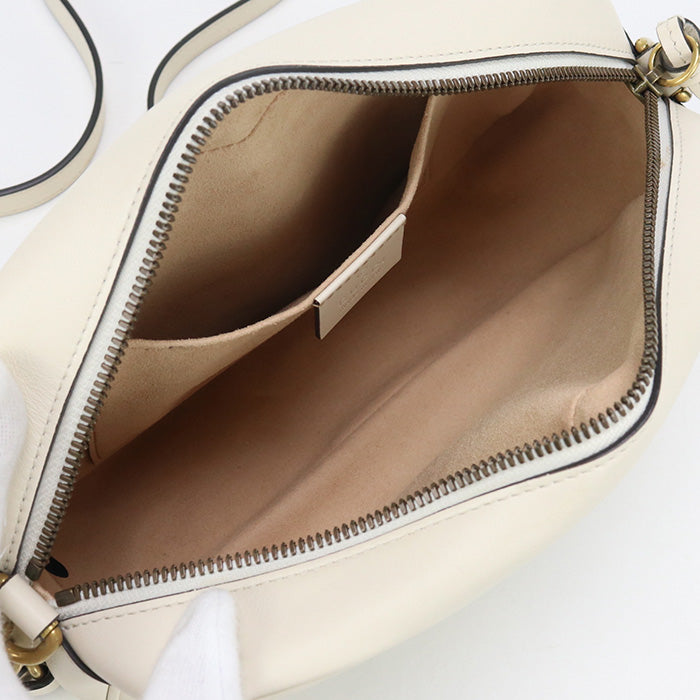 GUCCI 447632 Shoulder Bag GG Marmont Small Shoulder Bag/Quilted Pochette Bag leather white Women