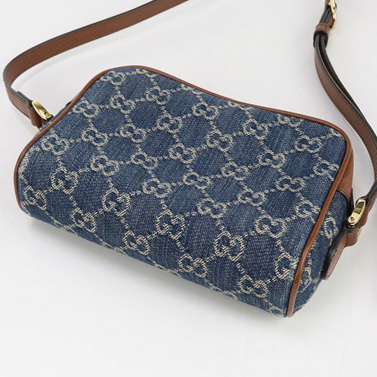 GUCCI 517350 Mini bag Ofidia Diagonal Shoulder Bag/GG denim blue Women