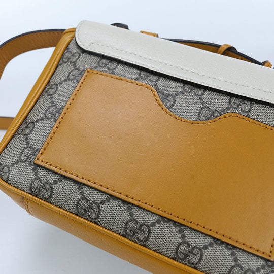 GUCCI 658487 2WAY handbag Padlock Shoulder Bag GG Supreme beige Women