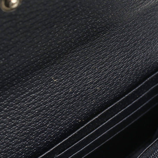 GUCCI 523153 GG Continental Ofidia Long wallet GG Supreme Navy Women