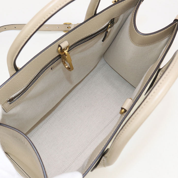 GUCCI 659983 Tote Bag Interlocking G 2WAY Tote Bag GG Supreme, leather beige Women