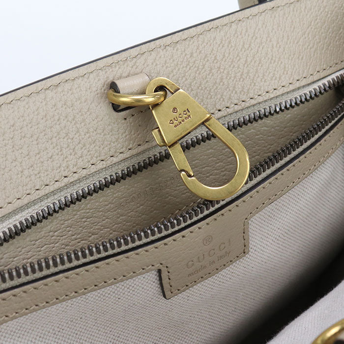 GUCCI 659983 Tote Bag Interlocking G 2WAY Tote Bag GG Supreme, leather beige Women