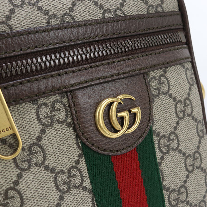 GUCCI 598127 GG Shoulder Bag Ofidia GG Supreme beige unisex