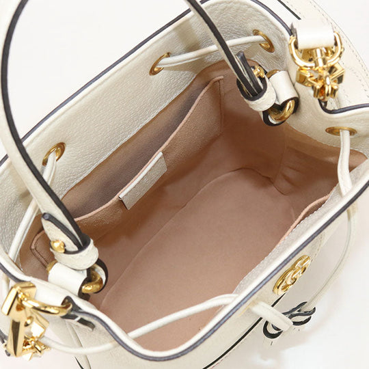 GUCCI GU89178 Small bucket bag Ofidia Handbag leather White Women