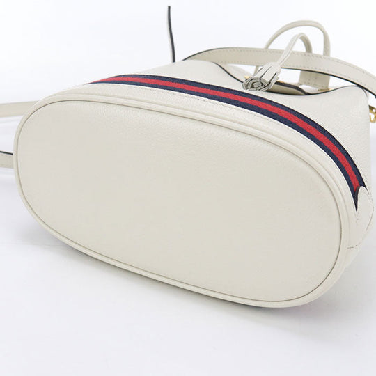 GUCCI GU89178 Small bucket bag Ofidia Handbag leather White Women