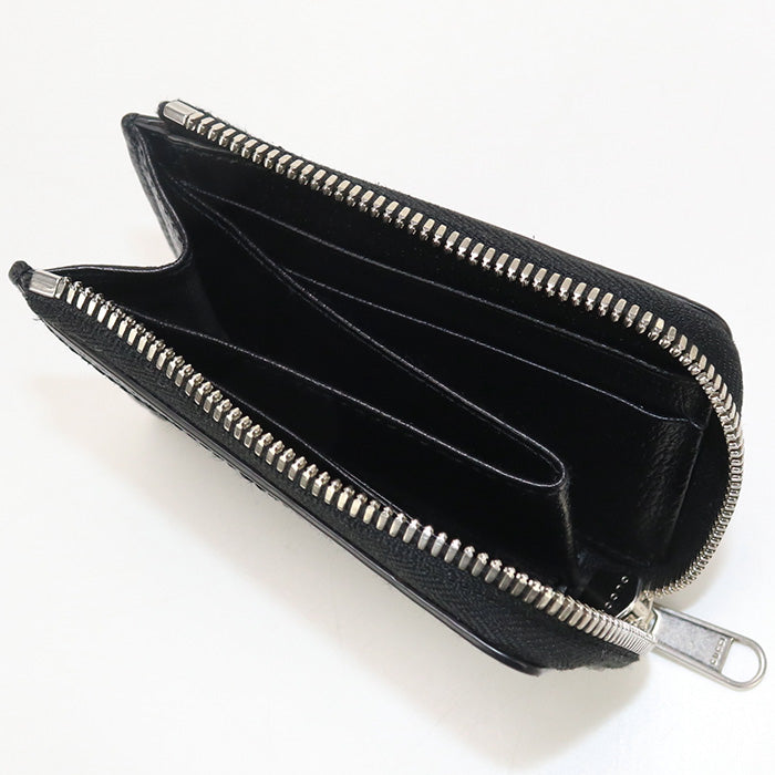 GUCCI GU89280 L-shaped zipper miniwallet Off the gridCoinPocket Nylon Black mens