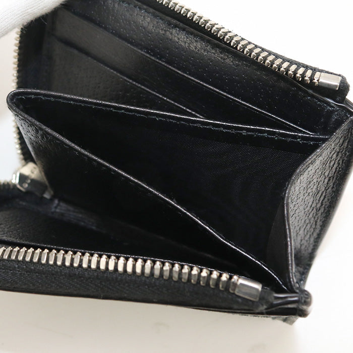 GUCCI GU89280 L-shaped zipper miniwallet Off the gridCoinPocket Nylon Black mens