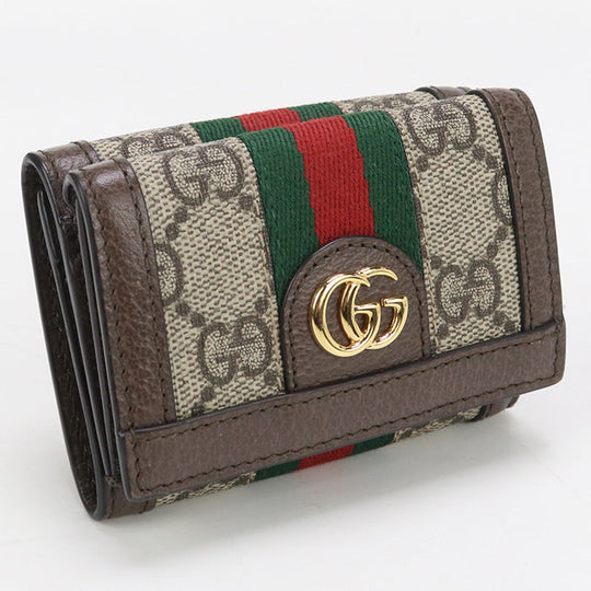 GUCCI GU89283 Tri-fold wallet Ofidia Three fold wallet GG Supreme beige Women
