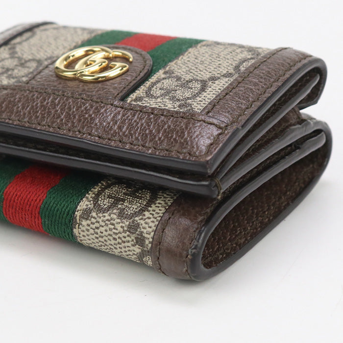 GUCCI GU89283 Tri-fold wallet Ofidia Three fold wallet GG Supreme beige Women