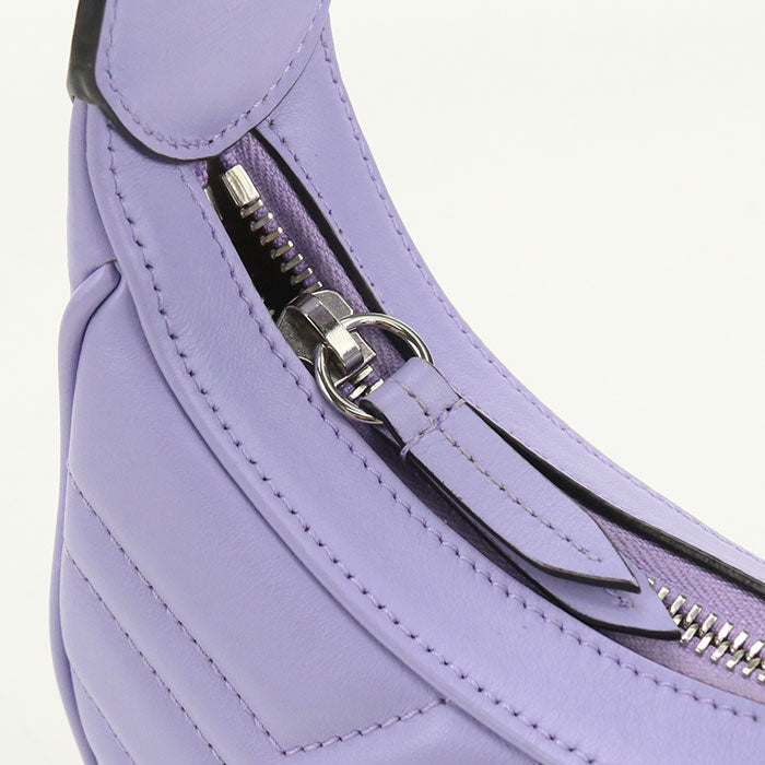 GUCCI 699514 2WAY GG Marmont Handbag leather purple Women