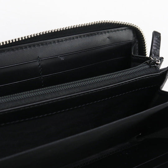GUCCI 473928 Zip around wallet Dorian PurseZip Around leather Black mens