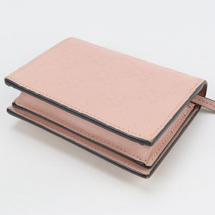 GUCCI 548057 Mini wallet linea cat Folded wallet leather Pink Women