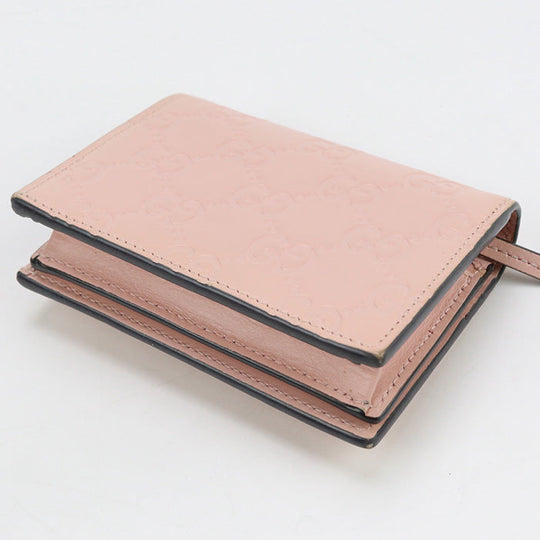 GUCCI 548057 Mini wallet linea cat Folded wallet leather Pink Women