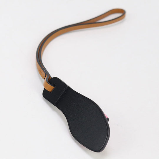 HERMES 080148CABA Bag charm Oran Nano Monochrome Sandal Straps Epsom, Veau Butler, Bash Hunter Brown Women