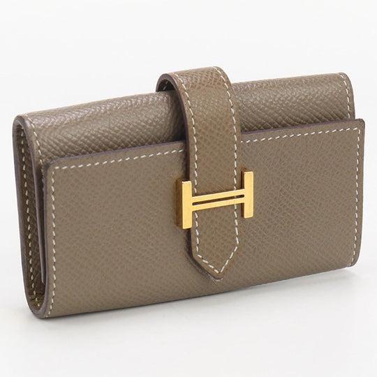 HERMES Key Cases Bearn 4 consecutive key holder Quad key holder Epsom Brown unisex