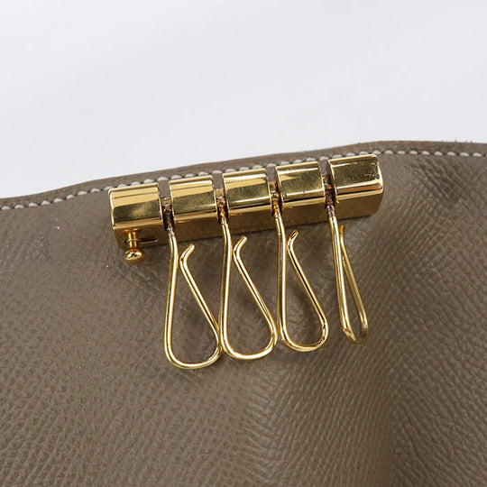 HERMES Key Cases Bearn 4 consecutive key holder Quad key holder Epsom Brown unisex